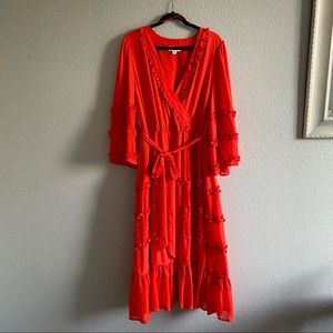 Alexis x Target Angel Tiered Red Ruffle Dress